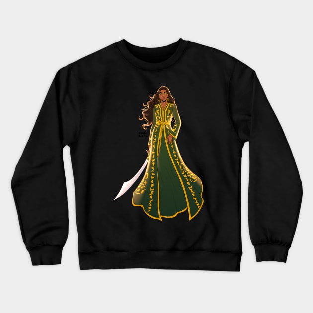 Talia (Traditional series) Crewneck Sweatshirt by Eileen Widjaja